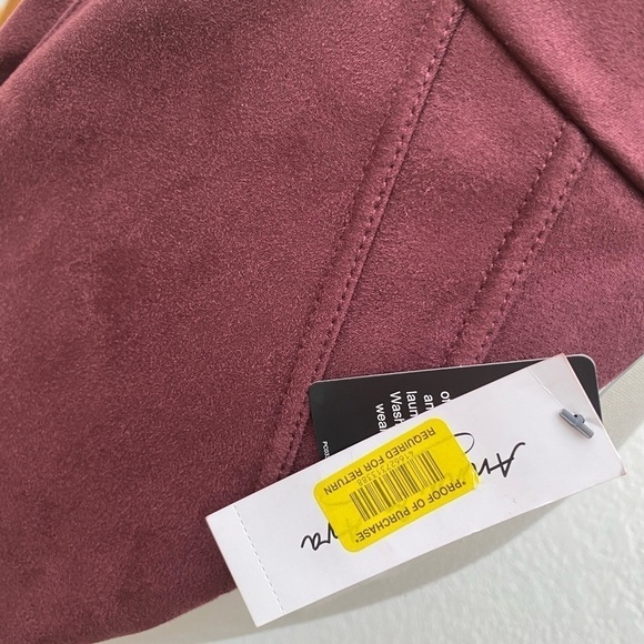 Anna & Ava Micro-Suede Leggings Cherry Small NWT - Picture 6 of 9